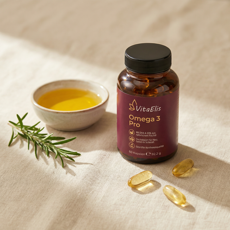 VitaElis Omega-3 Pro – Herz Gehirn Sehkraft