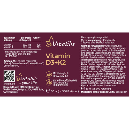 Vitamin D3+K2